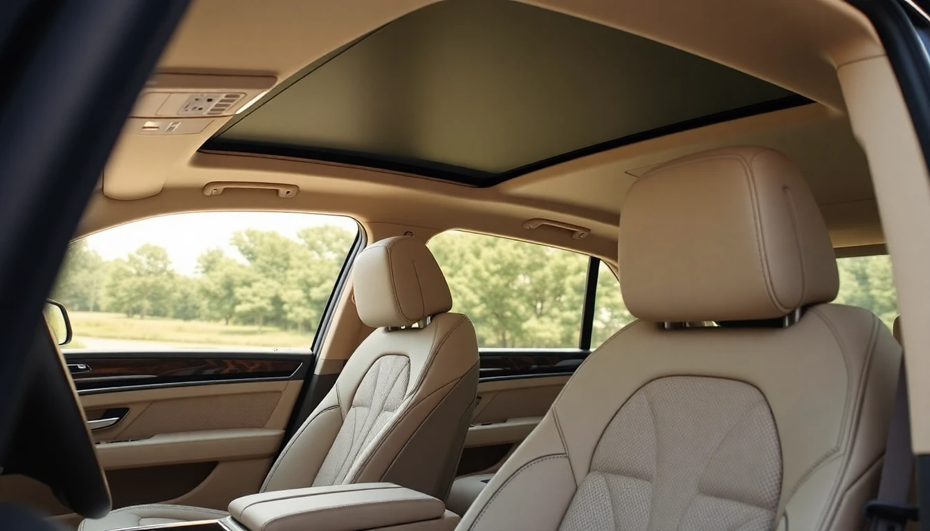 Intérieur luxueux du Bentley Bentayga, cuir beige et bois précieux